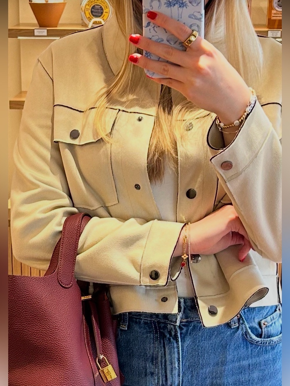 Zara faux suede jacket